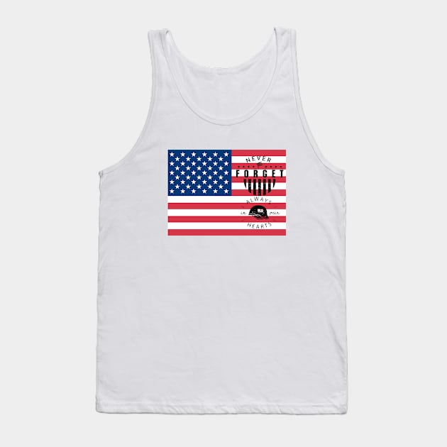 MEMORIAL DAY REMEMBER AND HONOR Tank Top by KOTB